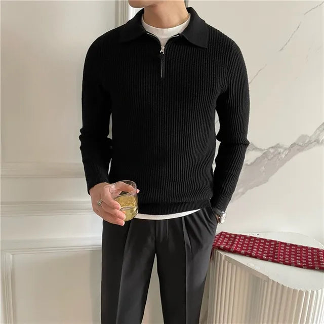 Luxury Knitted Polo Shirt