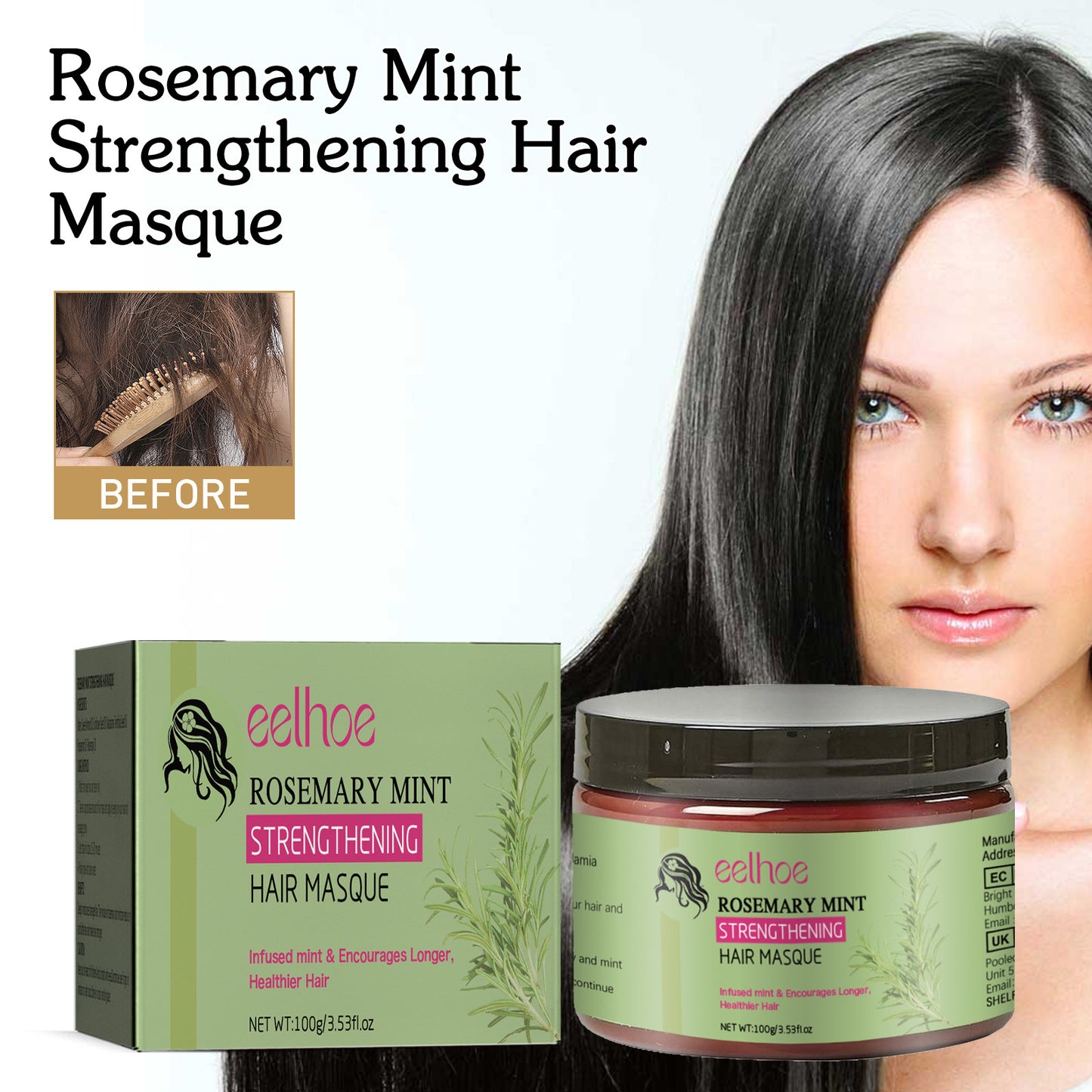 Rosemary Hair Mask Deep Nourishing And Soft