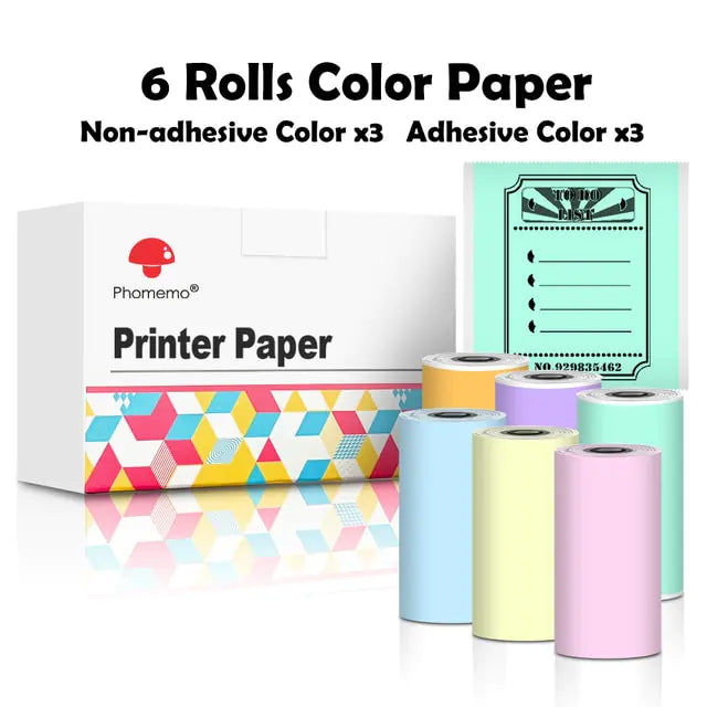 Phomemo Thermal Paper Sticker Rolls