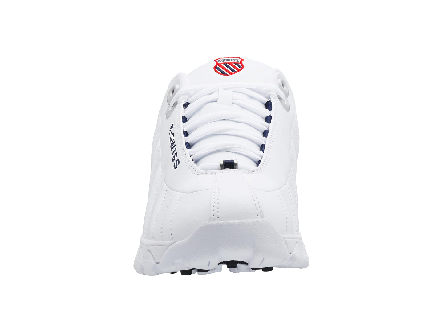 K-Swiss Men's ST329 CMF Sneaker, White/Navy/Red, 11.5 M