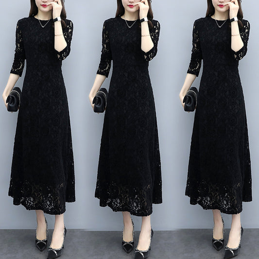 Women's Long Sleeve Lace Dress