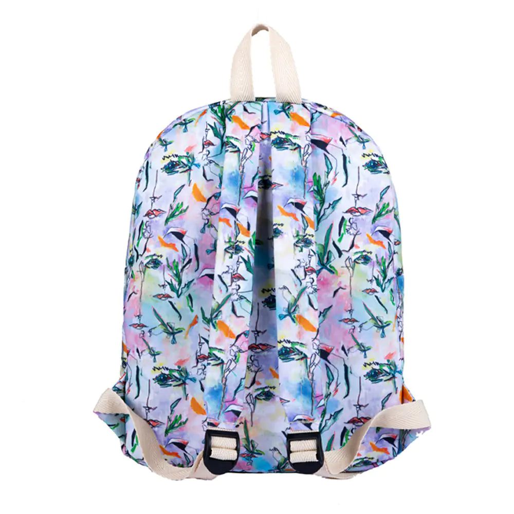 Biggdesign White Faces Backpack