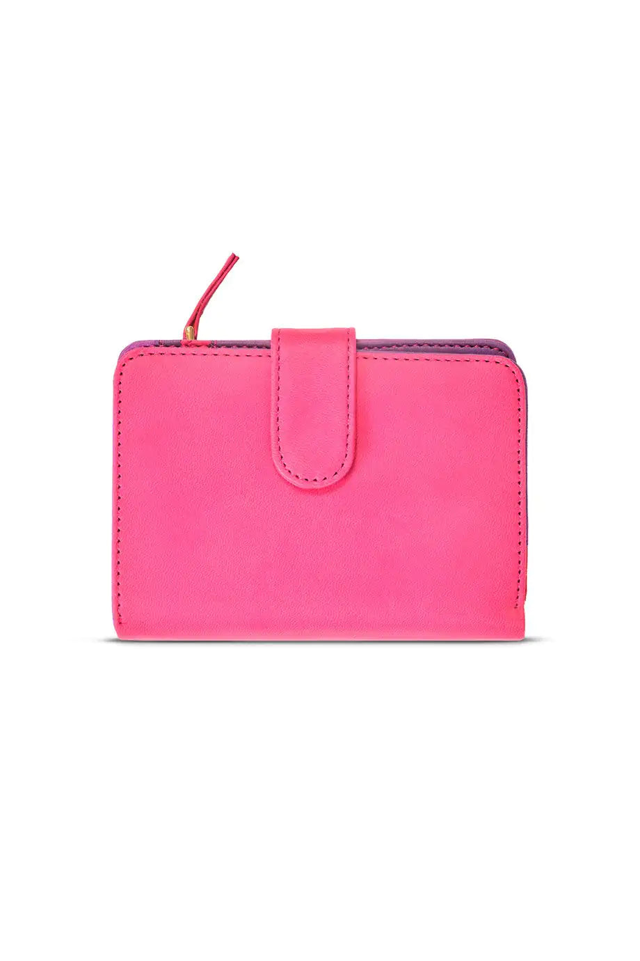 Case Look Women's Pink Colored Snap Wallet Paris 01