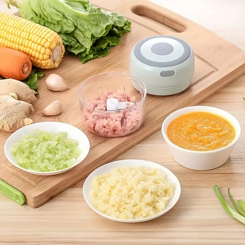 250ml High-Speed Electric Chopper - USB Rechargeable, Efficient Multi-Use Meat & Veggie Grinder, Perfect for Home Cooks