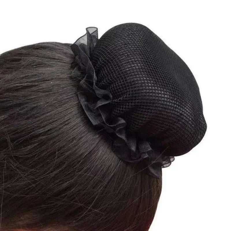 Ballet Elastic Hair Net for Girls 5 Colors Adjustable Hair Net High Quality Weave Lacework Bun Hairbands Hair Accessories