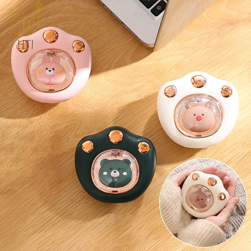 Mini Winter Reusable Pack Hand Warmer Instant Heating USB Rechargeable Fast Heating Cute Cat Paw Winter Hand Warmer