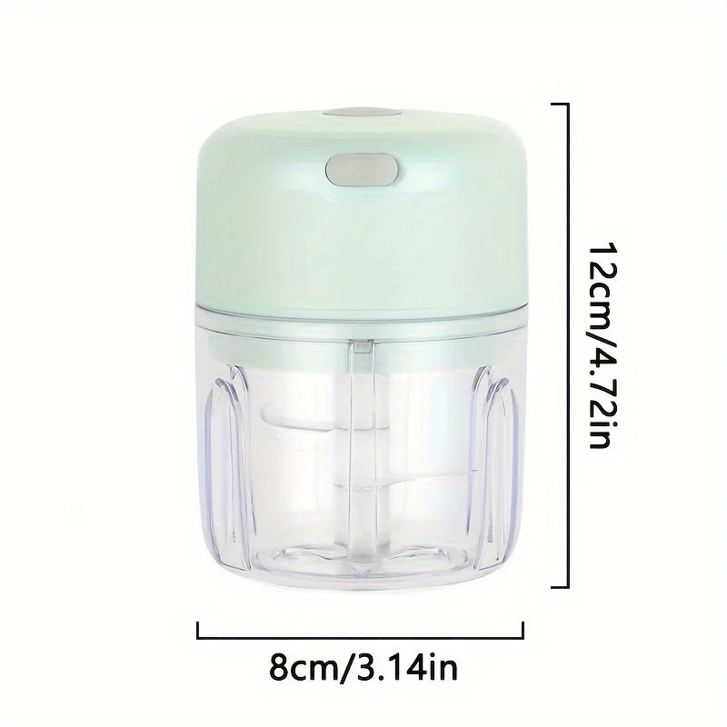 250ml High-Speed Electric Chopper - USB Rechargeable, Efficient Multi-Use Meat & Veggie Grinder, Perfect for Home Cooks