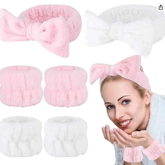 Sponge Headbands for Women Girls Puffy Hair Band Makeup Bubble Terry Cloth Co Spa Retro Hairband Women Hair Accessories Headwear