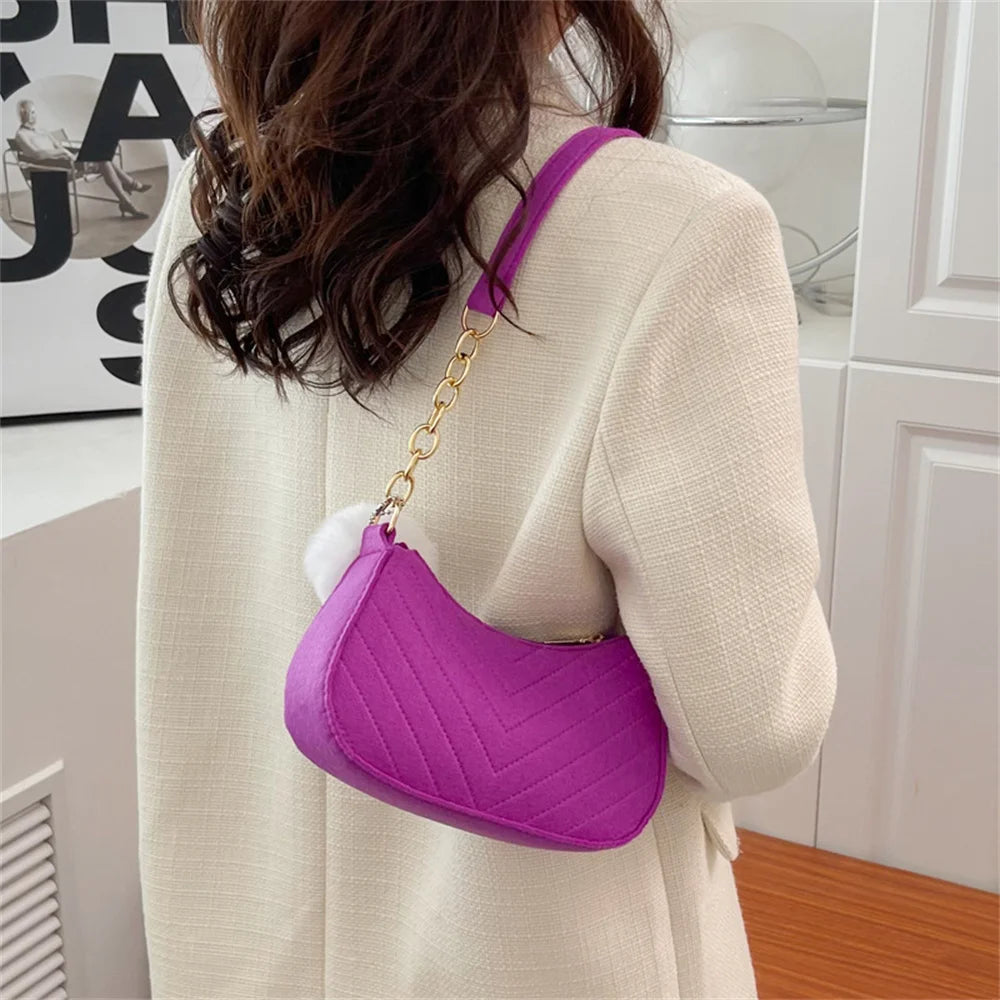 Fashion Simple Totes Bags For Women New Trendy Vintage Handbag Hot Sale Female Small Subaxillary Bags Casual Mini Shoulder Bag