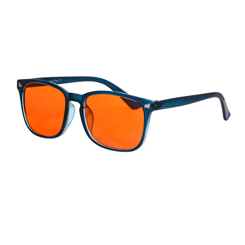 Blue and Green Wavelength Blocking Glasses Disruptive Light Blocking Glasses for Better Sleep Eliminate Eye Strain