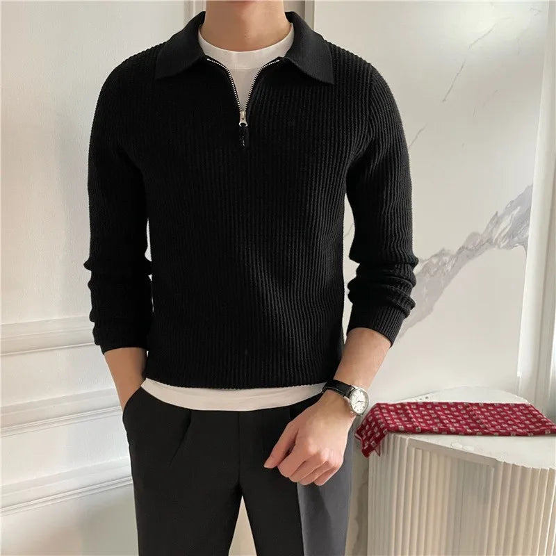 Luxury Knitted Polo Shirt