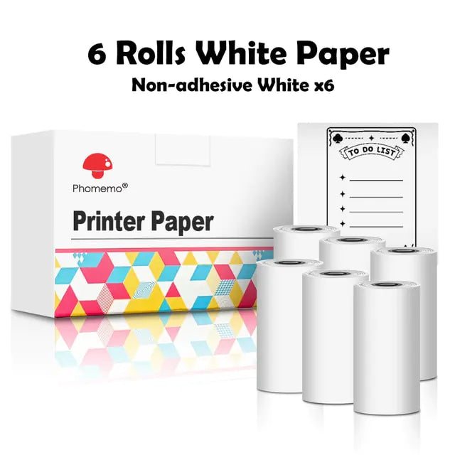 Phomemo Thermal Paper Sticker Rolls