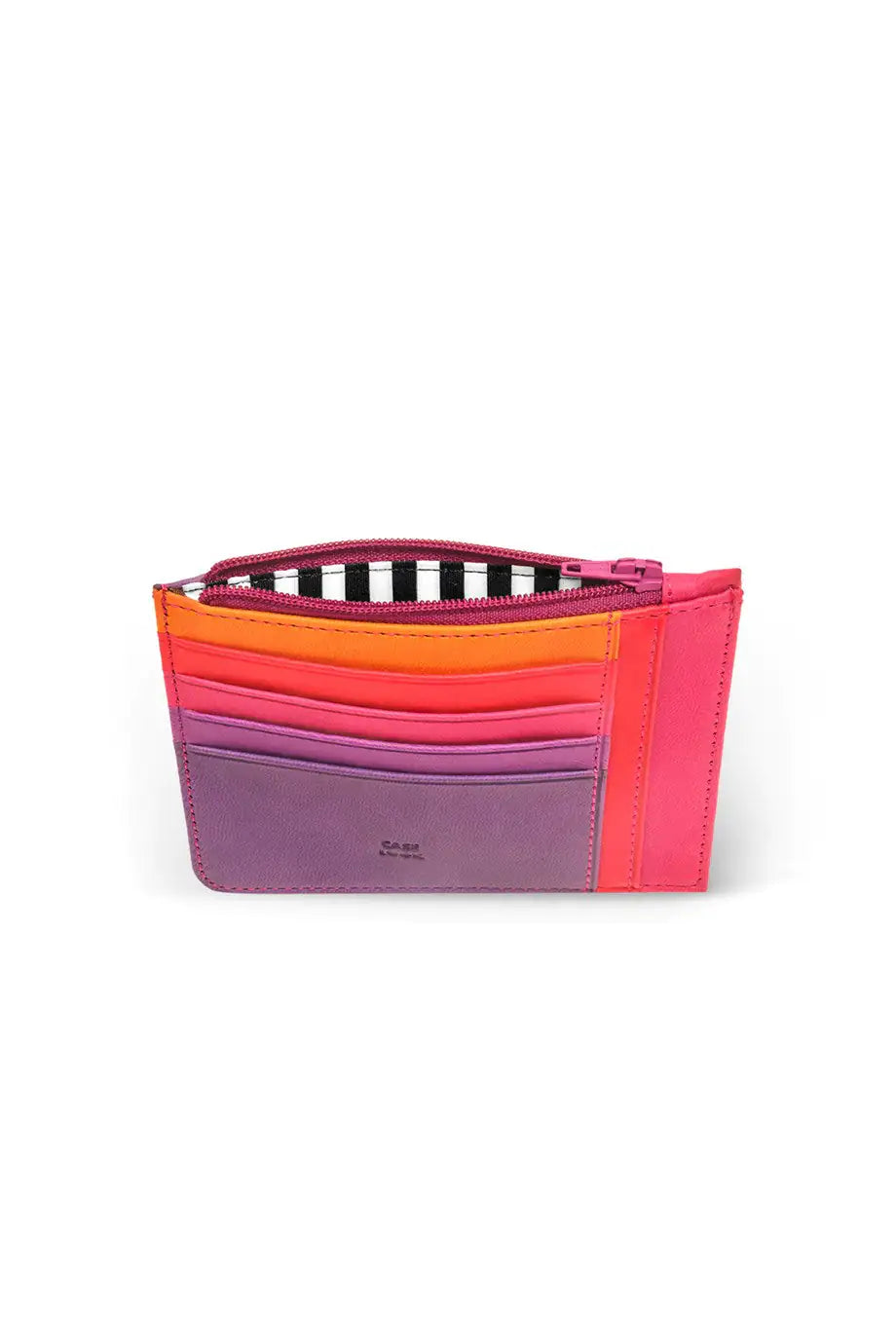 Case Look Women's Purple Colored Zippered Card Holder Pia 06