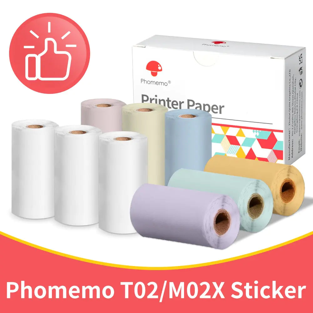 Phomemo Thermal Paper Sticker Rolls