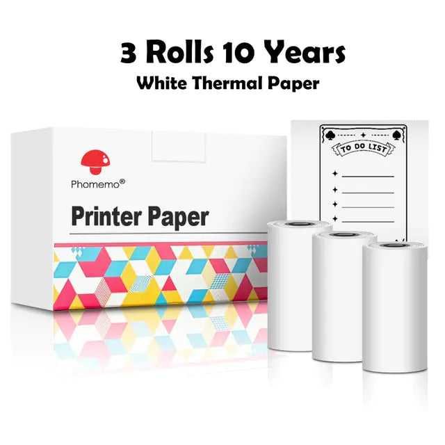 Phomemo Thermal Paper Sticker Rolls