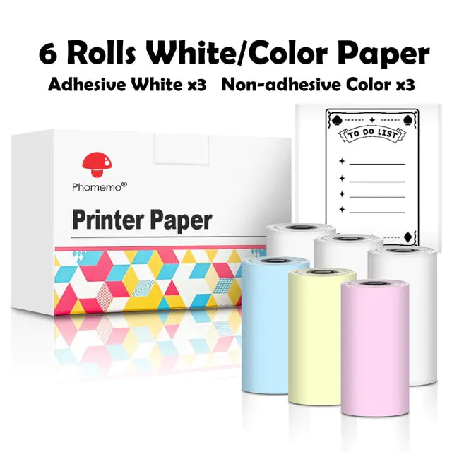 Phomemo Thermal Paper Sticker Rolls