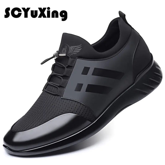 2022 Men Shoes Quality Lycra+ Cow Leather Shoes